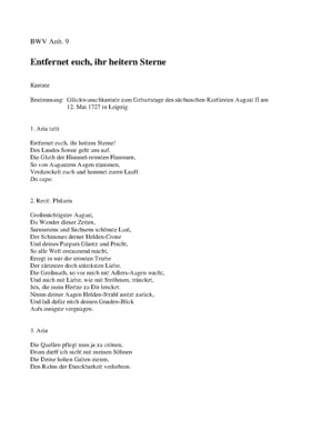 Entfernet euch, ihr heitern Sterne