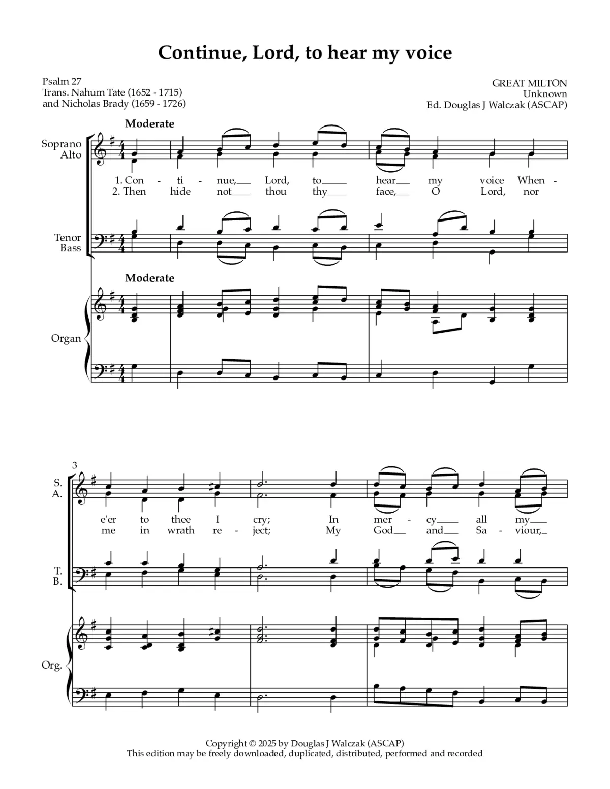 Continue, Lord, to hear my voice - Page 1