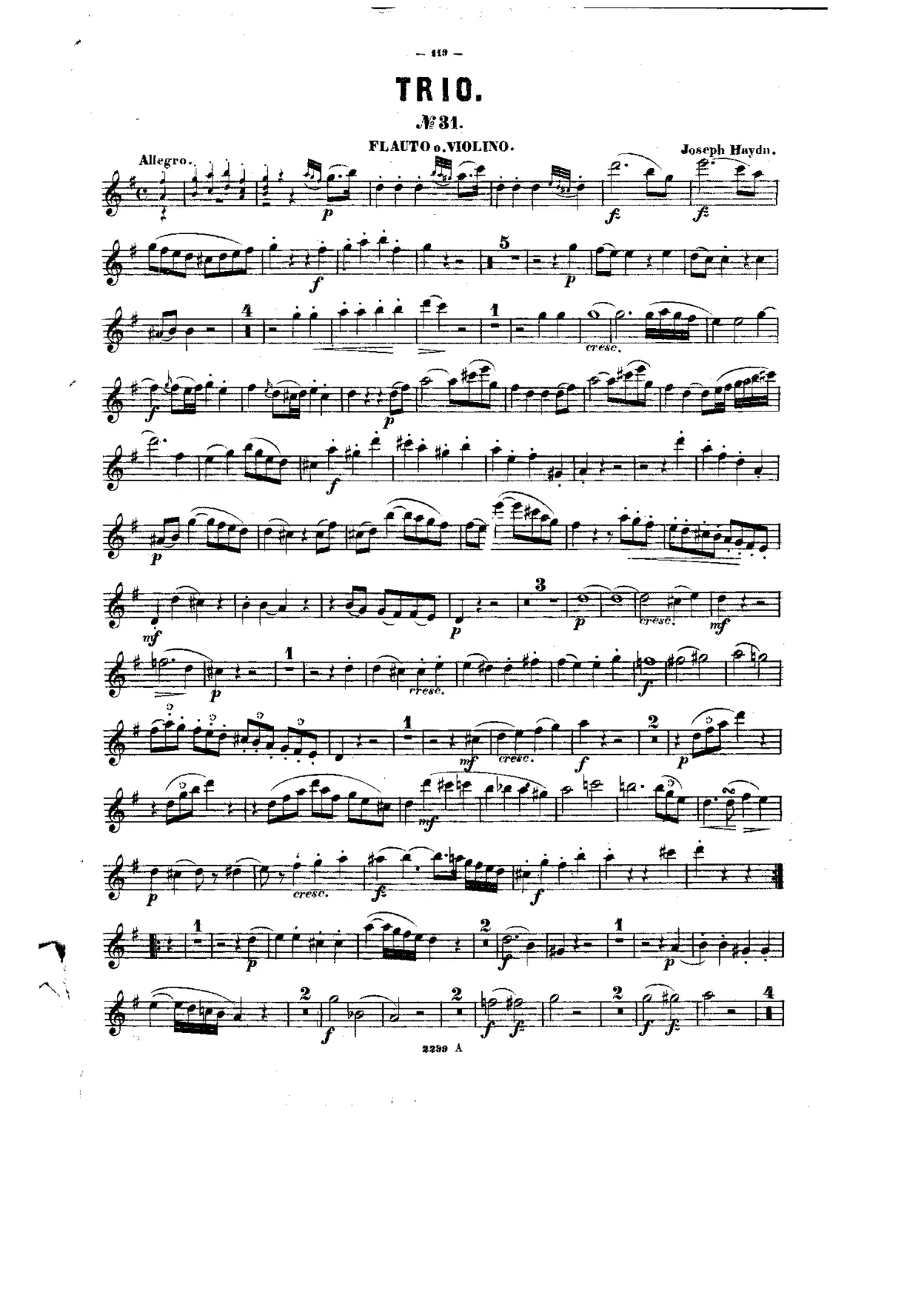 Piano Trio in G major - Page 1
