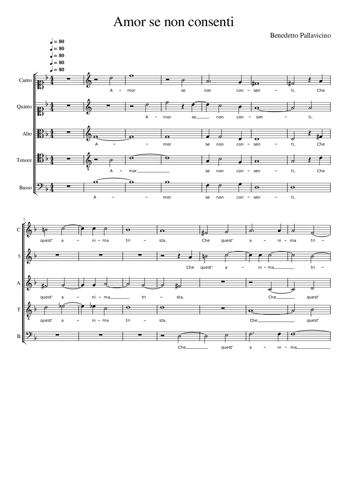 Amor se non consenti - Page 1
