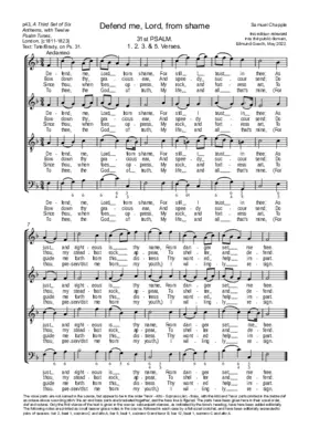 Defend me, Lord, from shame