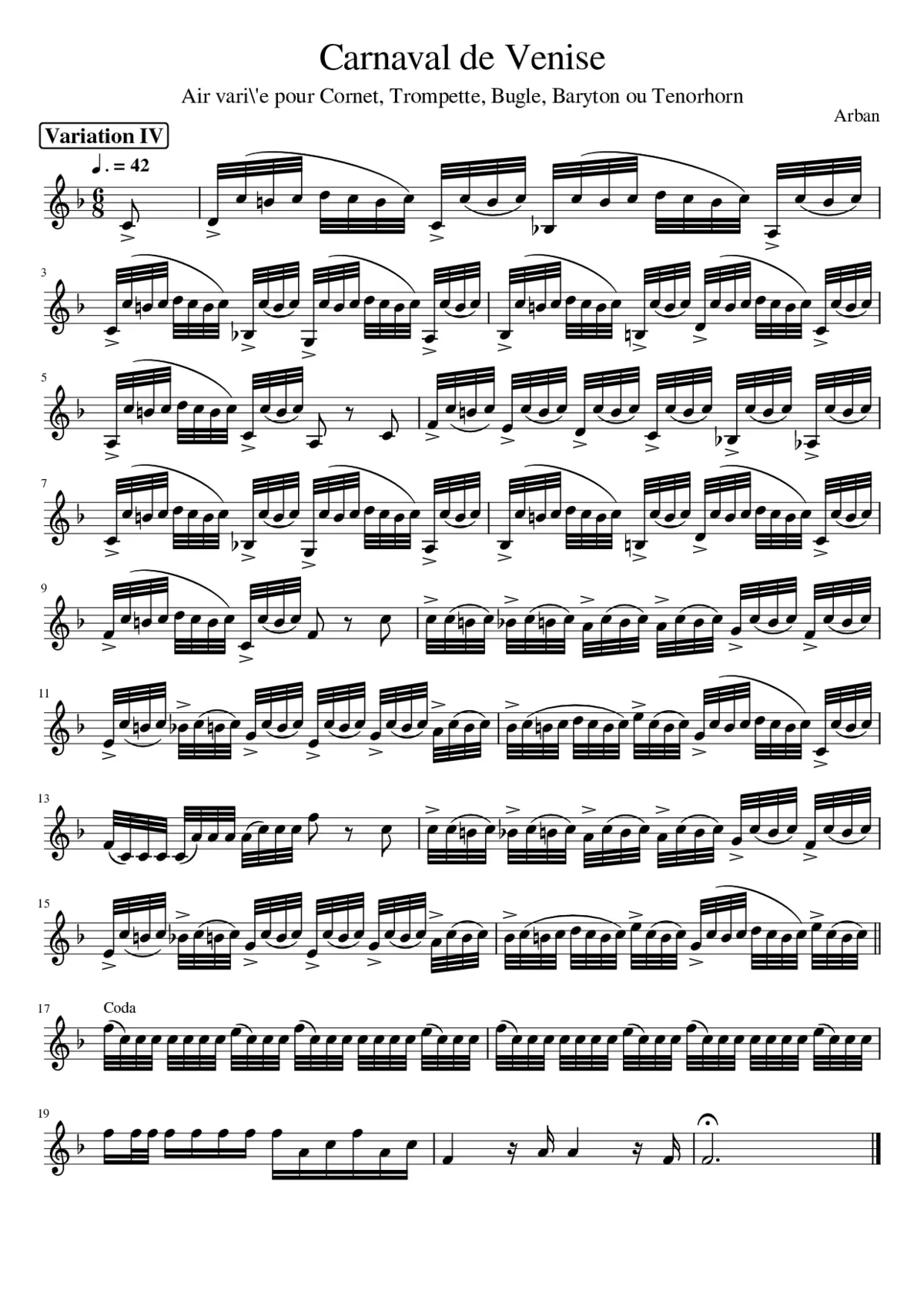 Carnaval de Venise - Page 1