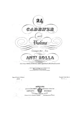24 cadenze a violino solo