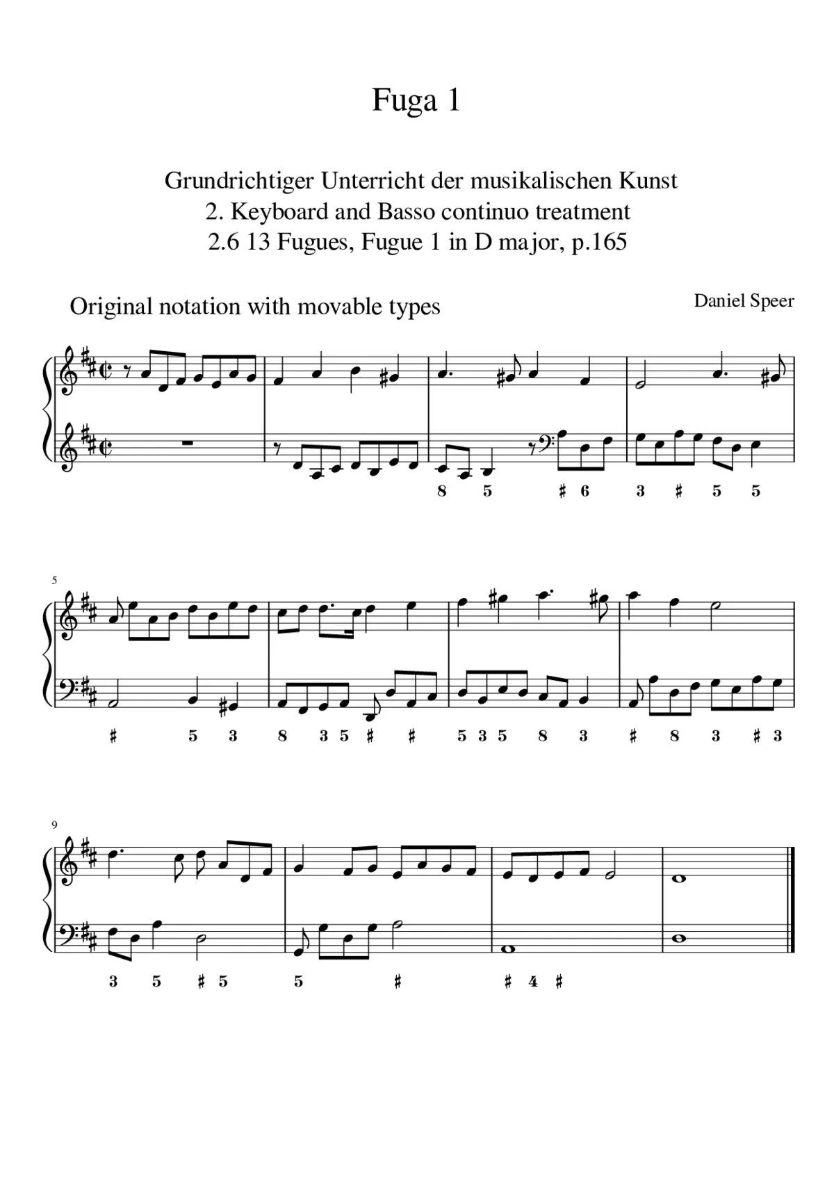 13 Fugues for Keyboard - Page 1