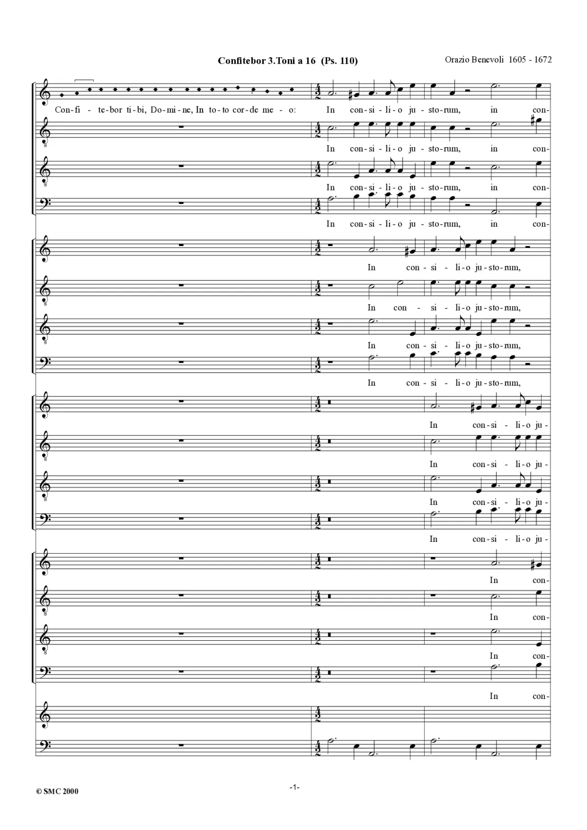 Confitebor tibi a 16 - Page 1
