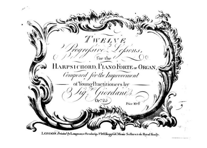 12 Progressive Lessons for the Harpsichord - Page 1
