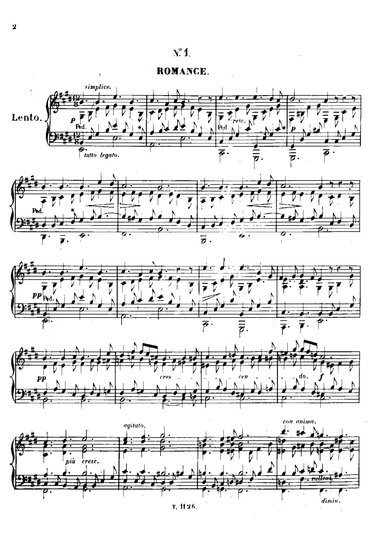 3 Romances, Op.41 - Page 1
