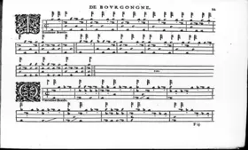 3. Branle de Bourgongne, Tab. de Guiterre, Livre 1
