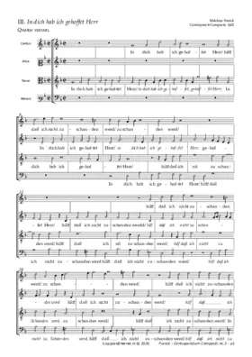 In dich hab ich gehoffet, Herr