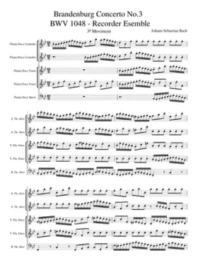 Brandenburg Concerto No.3 in G major BWV 1048