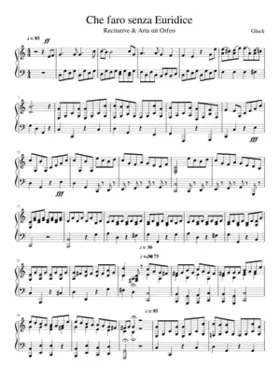 che faro senza euridice accompaniment