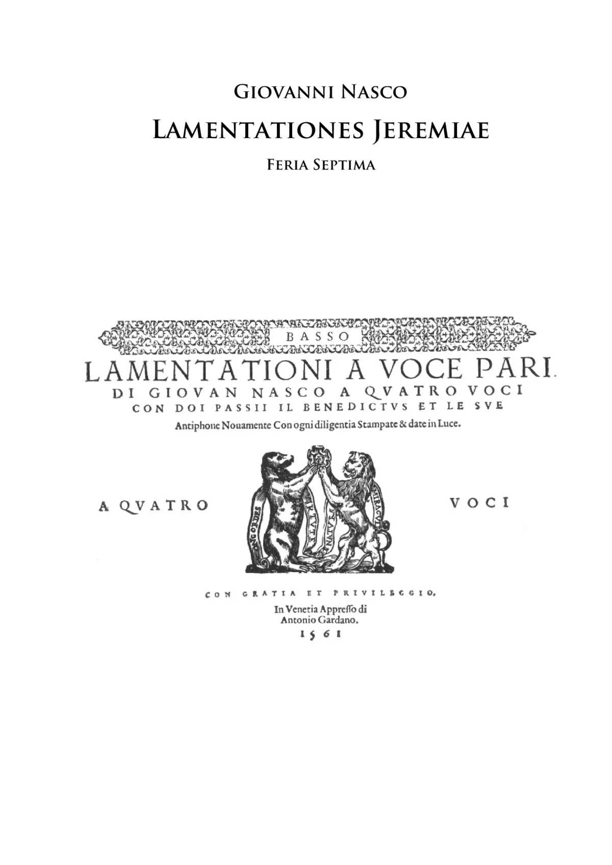 Lamentationes Jeremiae Feria VII - Page 1