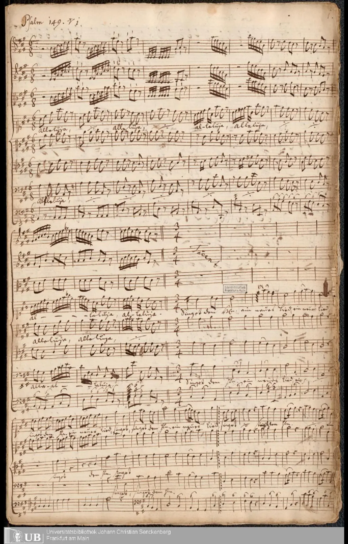 Alleluja singet dem Herrn ein neues Lied - Page 1