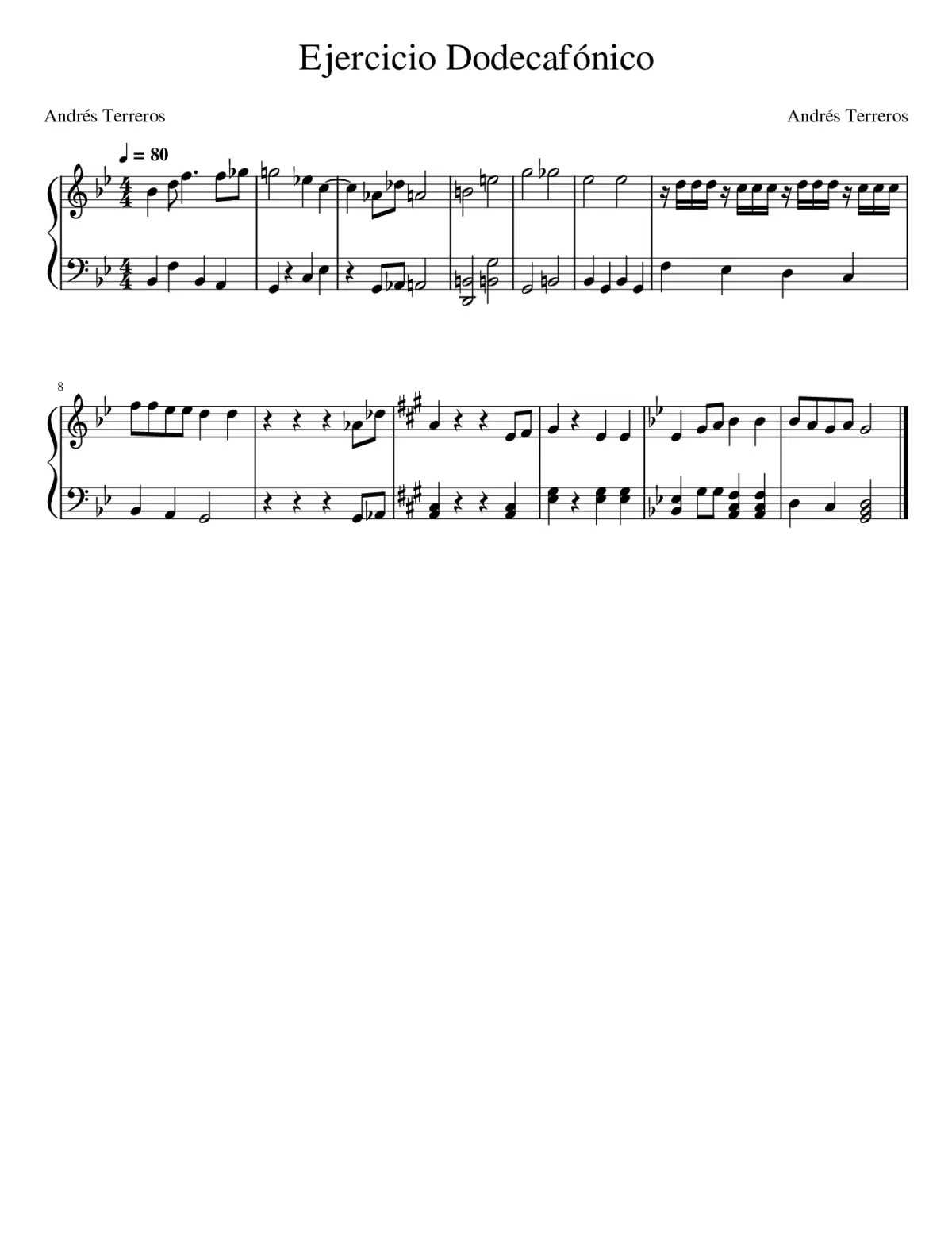 Ejercicio Dodecafónico - Page 1