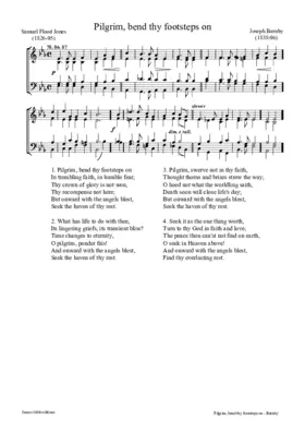 Pilgrim, bend thy footsteps on