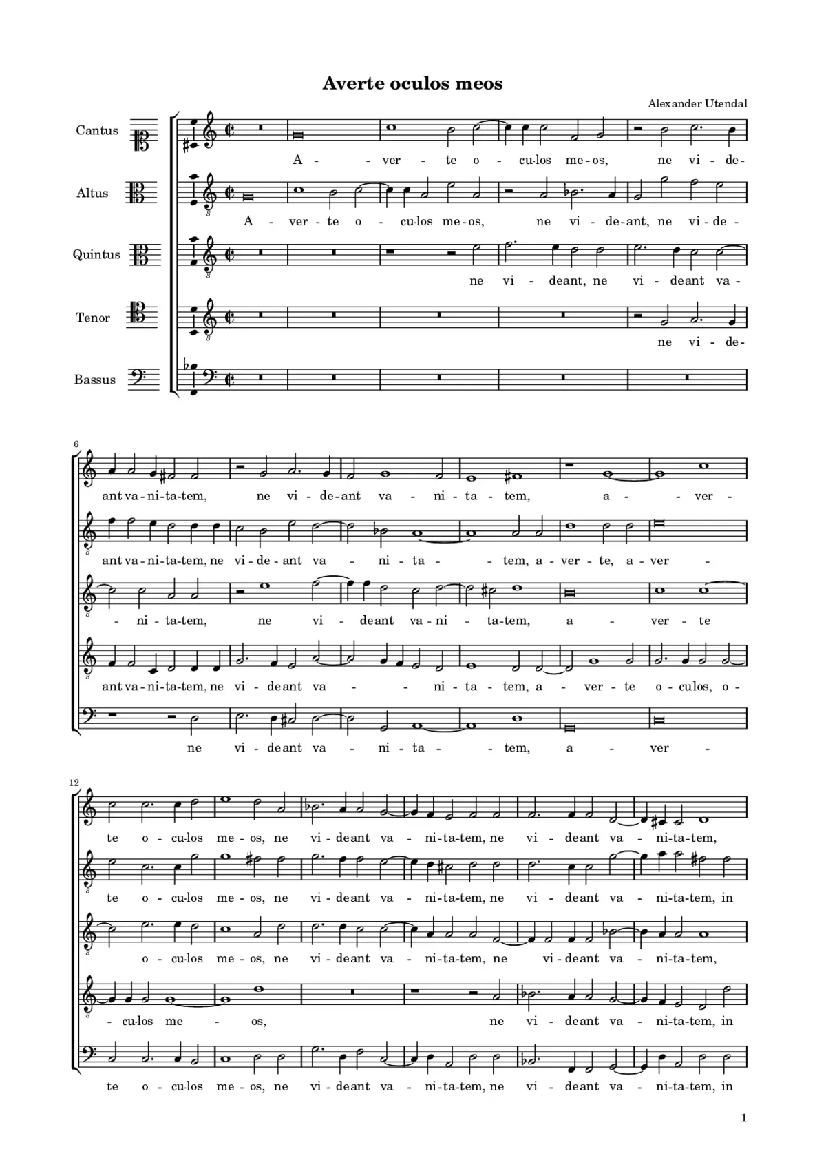 Averte oculos meos - Page 1