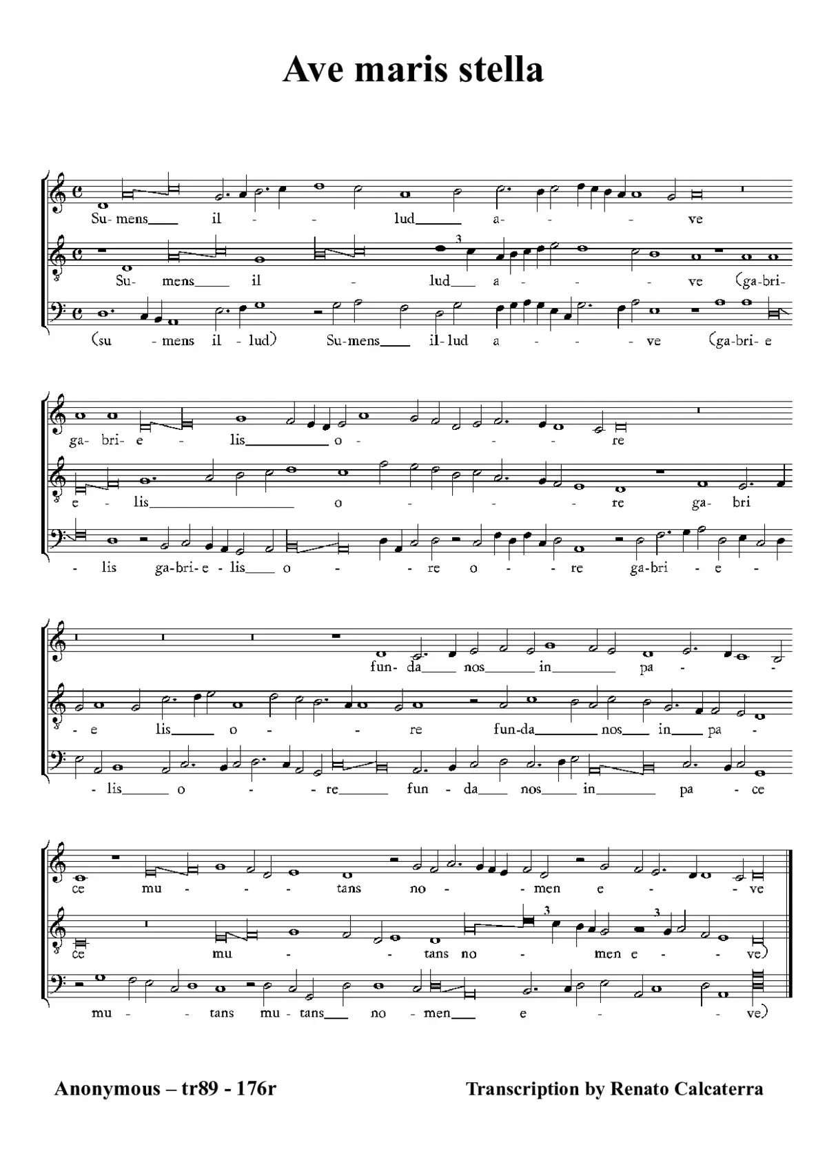 Ave maris stella VI - Page 1