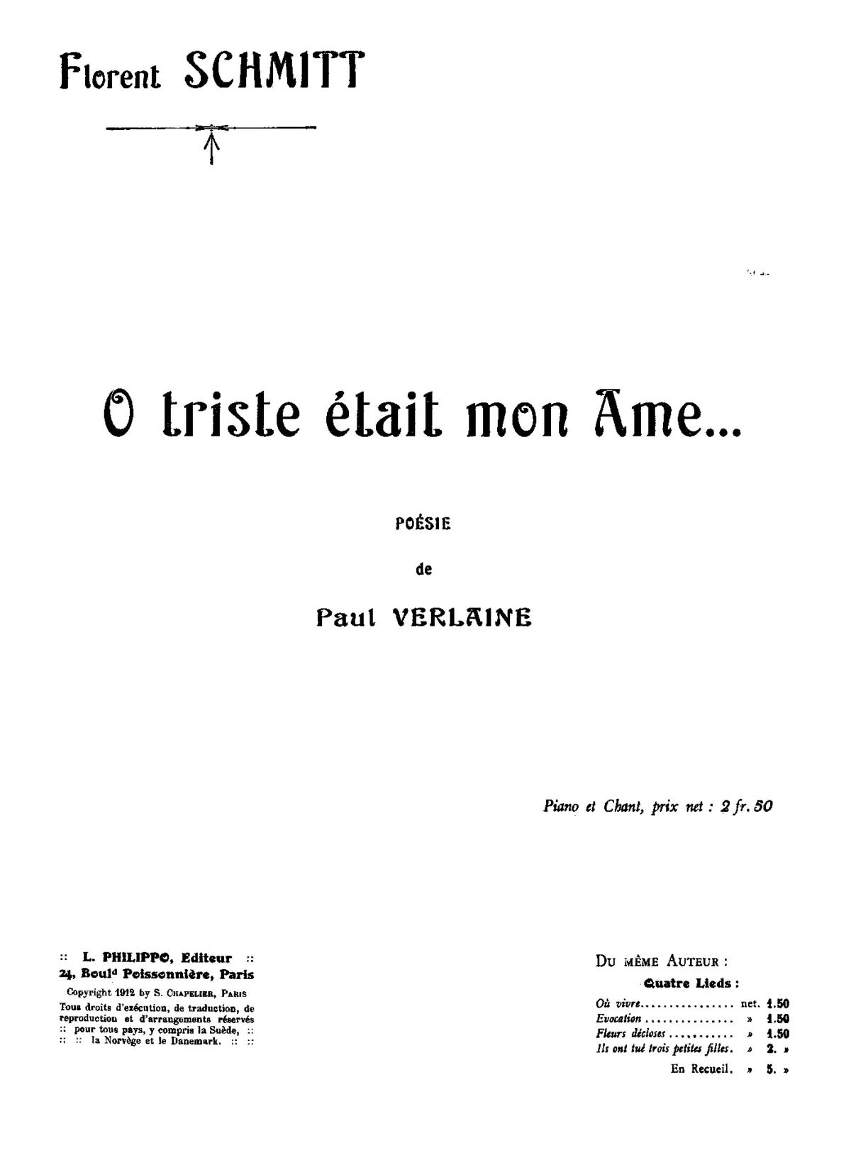2 Chansons - Page 1