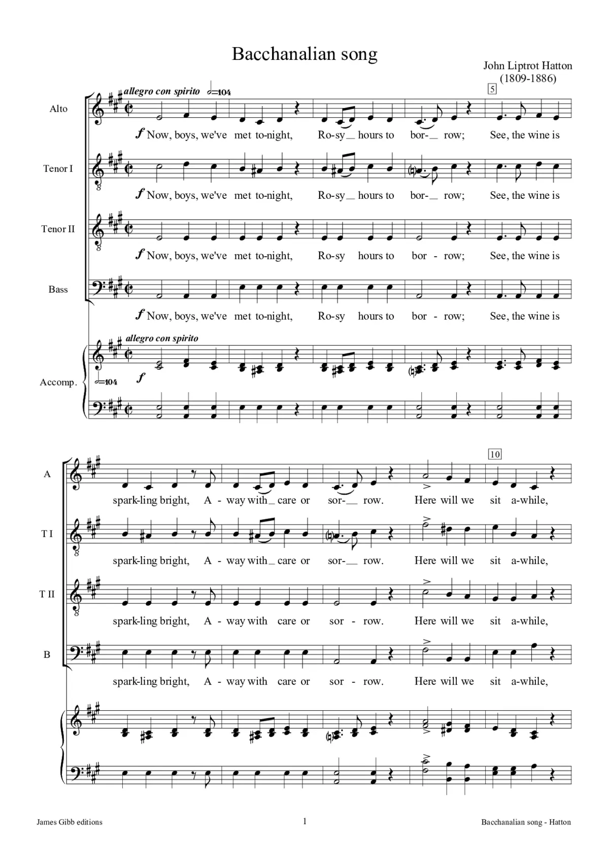 Bacchanalian song - Page 1