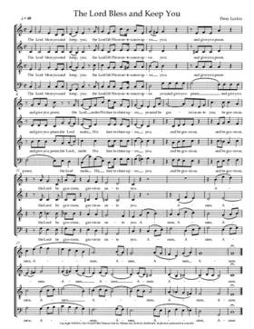 The Lord bless you and keep you