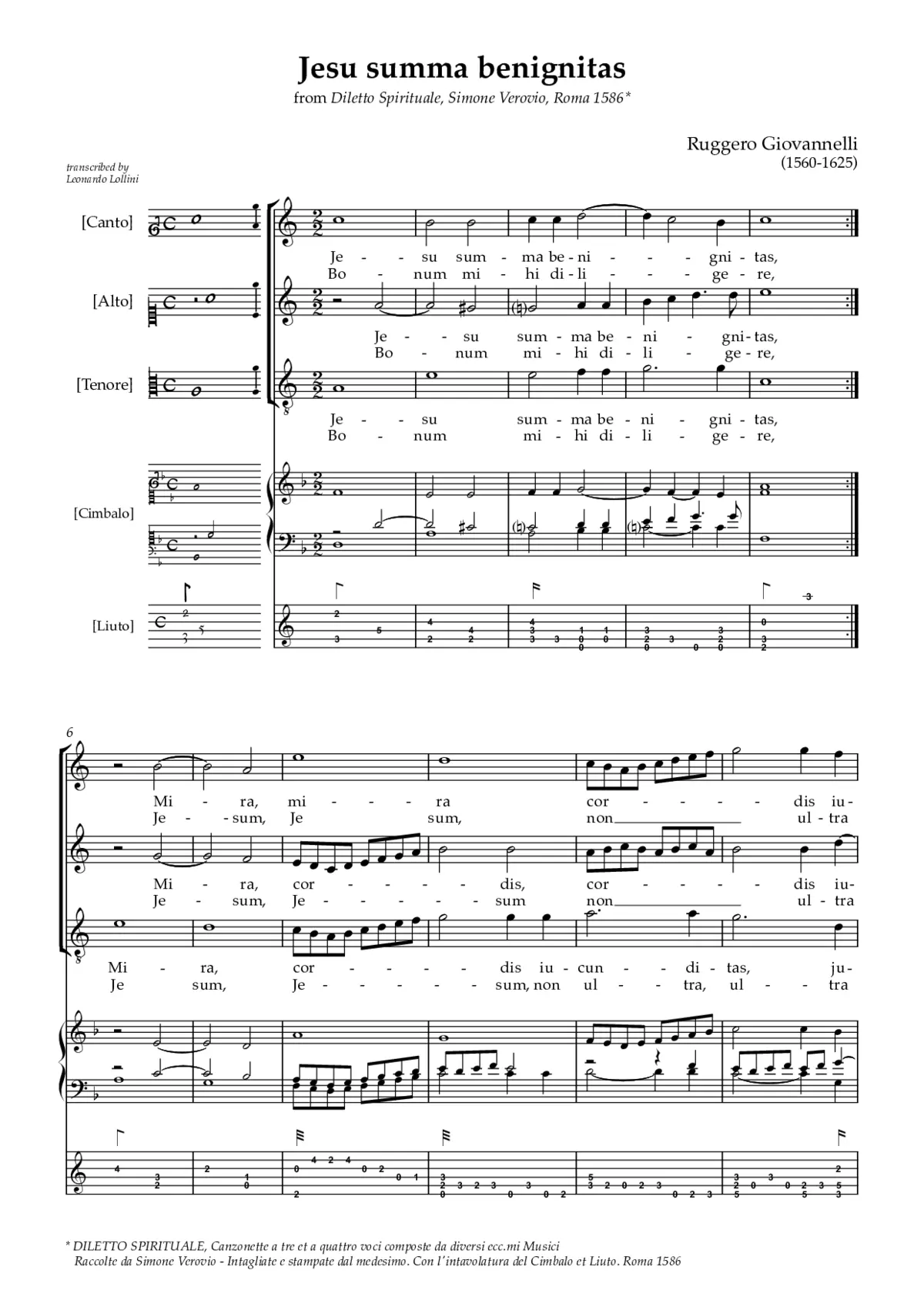Jesu summa benignitas - Page 1
