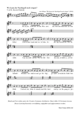 Wo kann die Nachtigall noch singen?