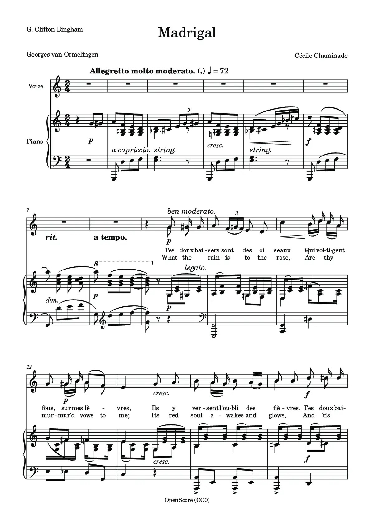 Madrigal - Page 1