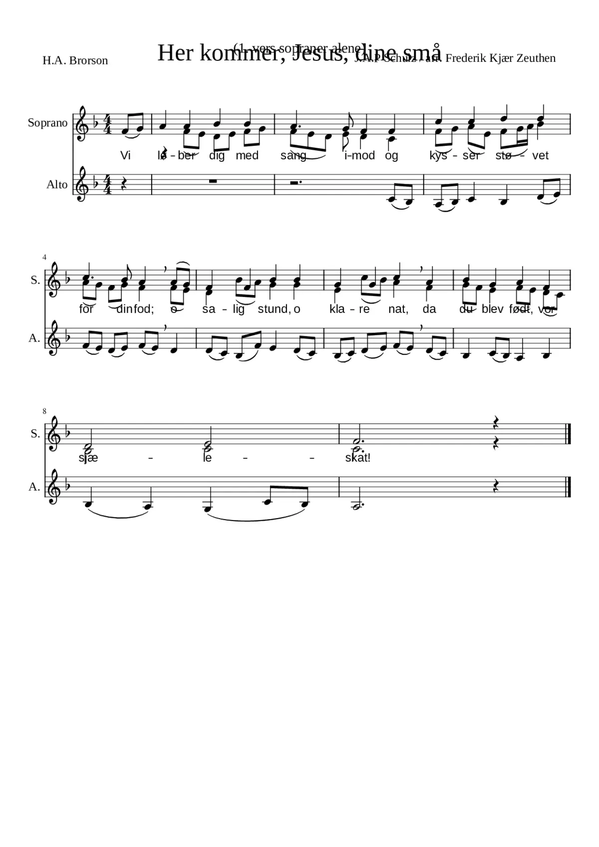 Her kommer Jesus dine små - Page 1