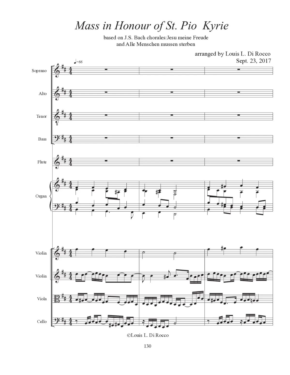 Mass in Honour of St. Pio – Missam in Honorem Sancti Pii - Page 1