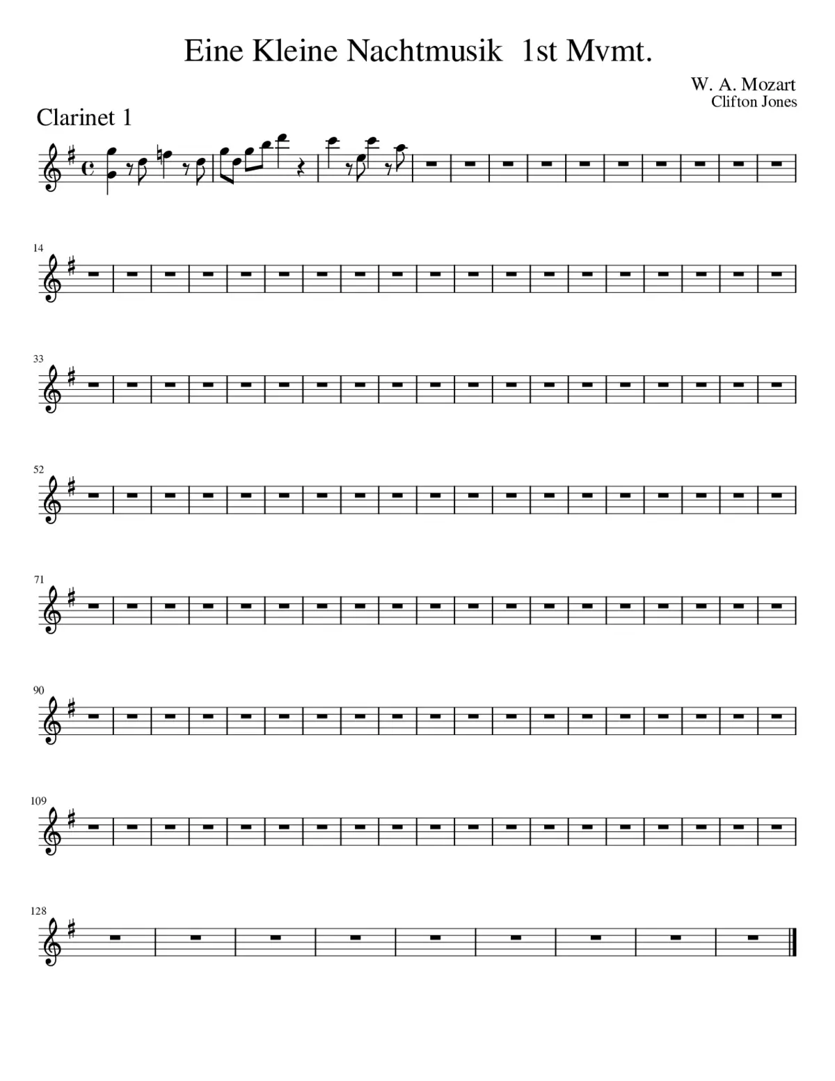 Eine Kleine Nachtmusik - 1st Mvmt. - Page 1