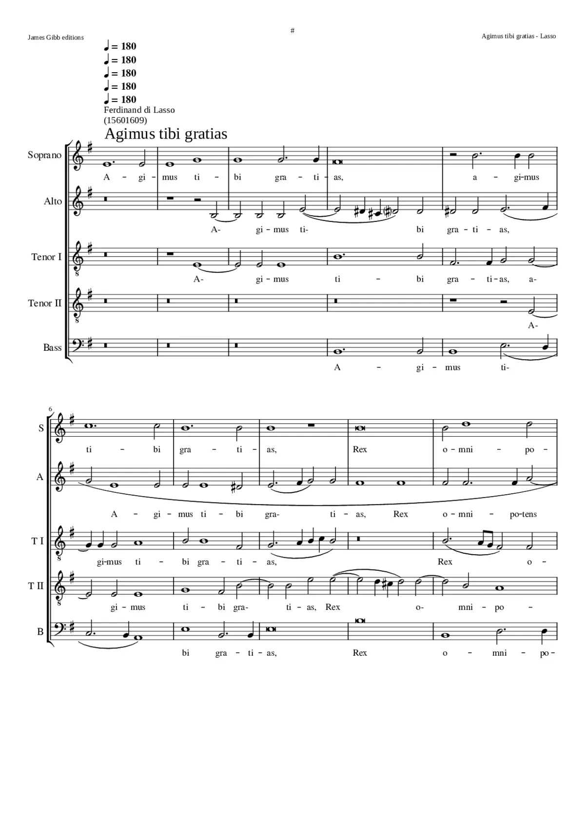 Agimus tibi - Page 1