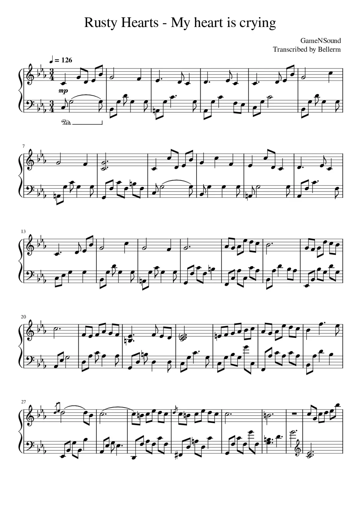 my heart is crying - rusty hearts - Page 1