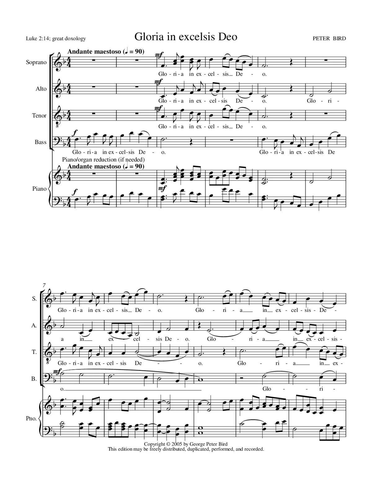 Gloria in excelsis Deo - Page 1