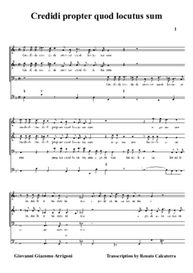 Credidi propter quod locutus sum