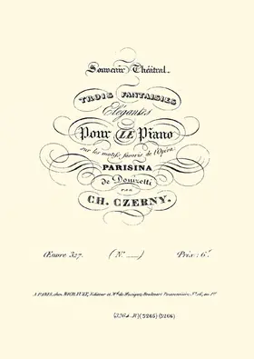 3 Fantasies on Donizetti's Opera 'Parisina'