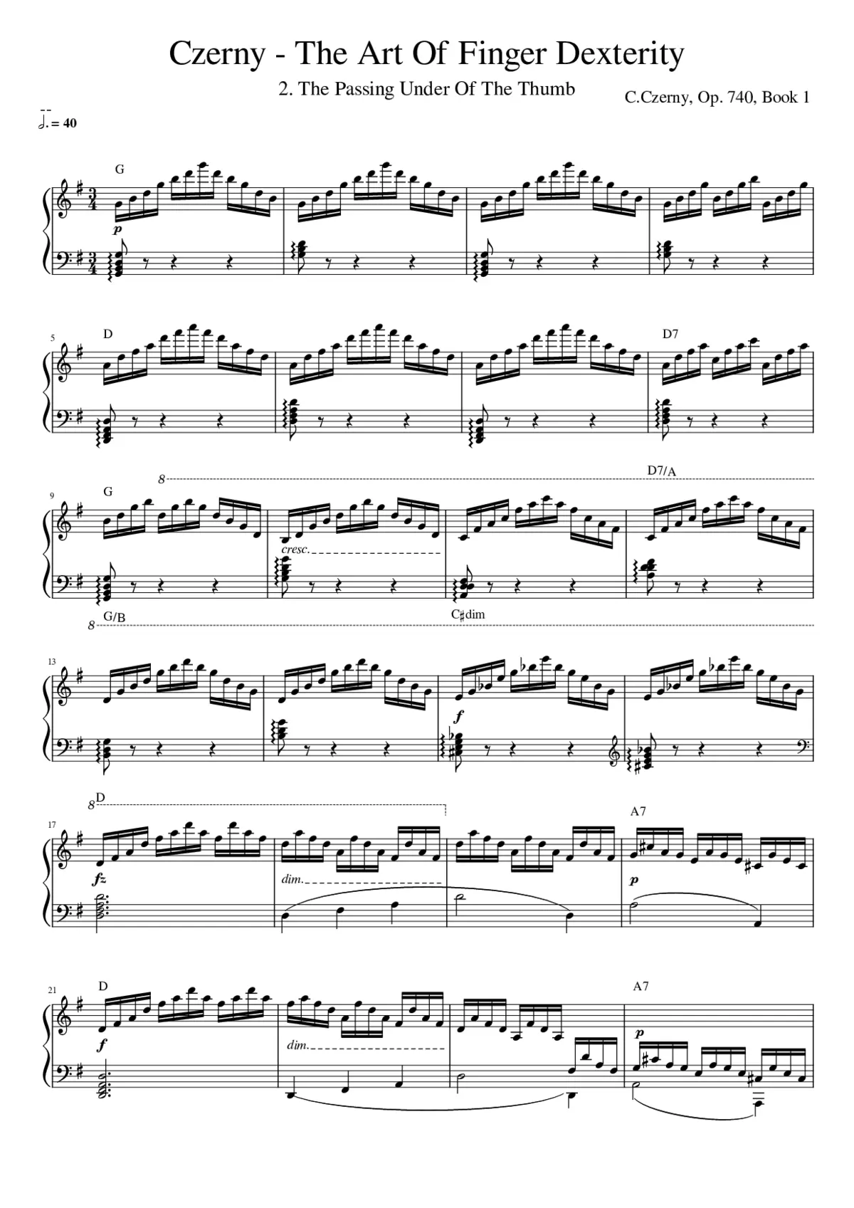 The Art of Finger Dexterity Op.740 - Page 1