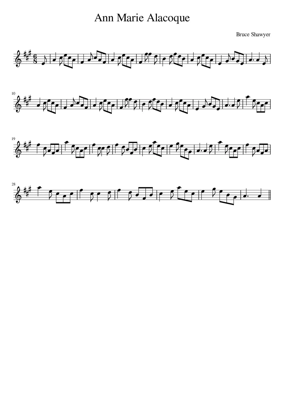 Ann Marie Alacoque - Page 1