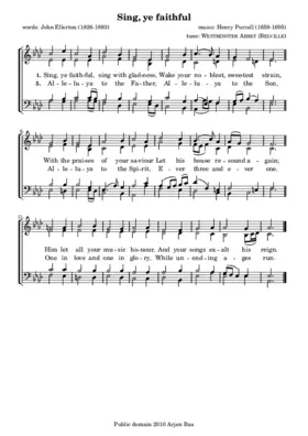 Sing, ye faithful