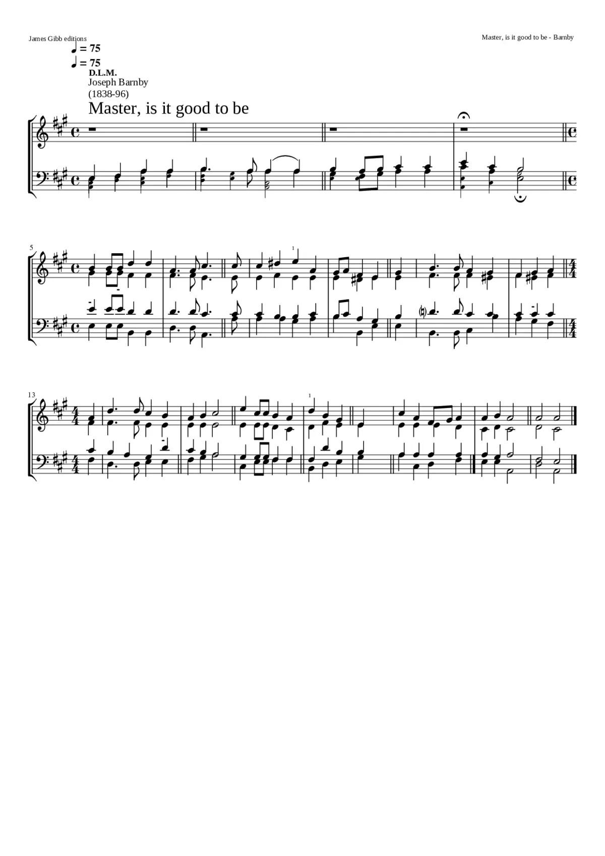 Master is it good to be - Page 1