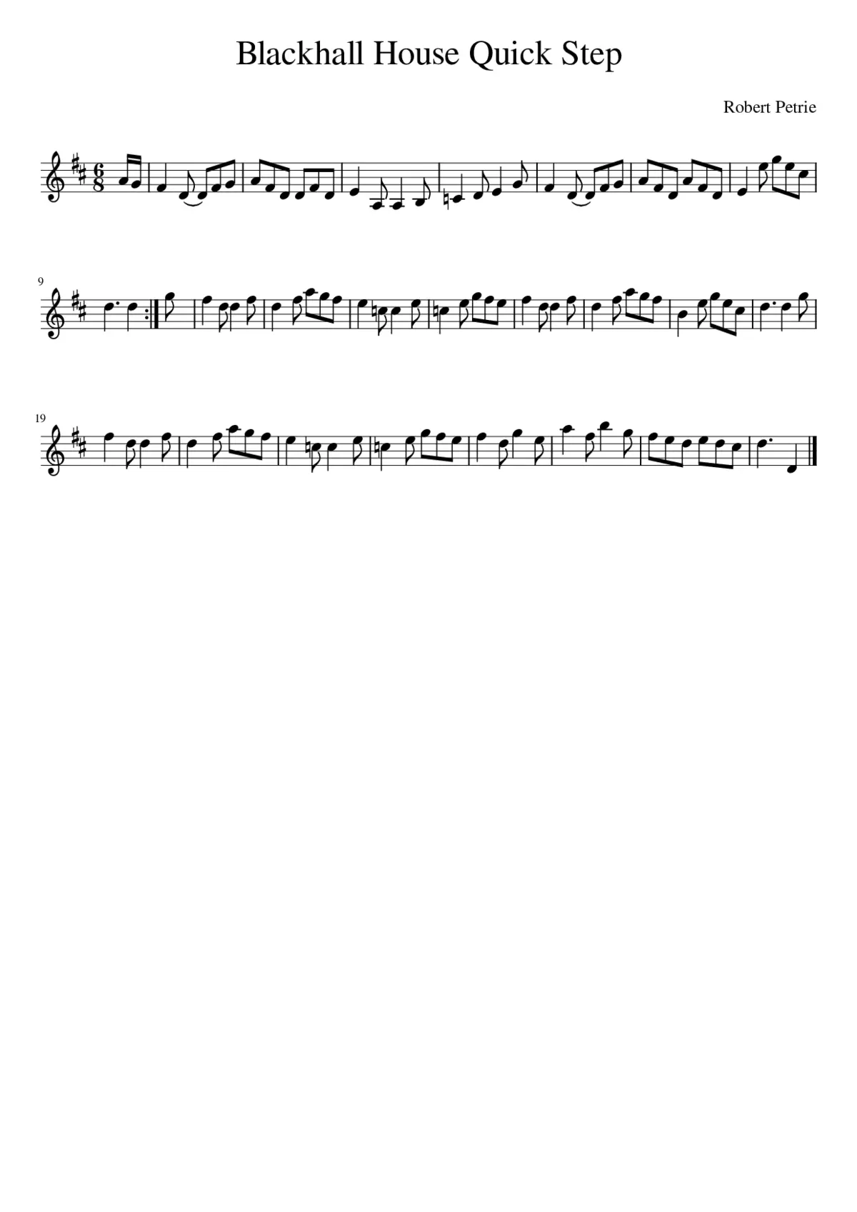 Blackhall House Quick Step - Page 1