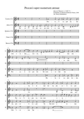 Peccavi super numerum arenae