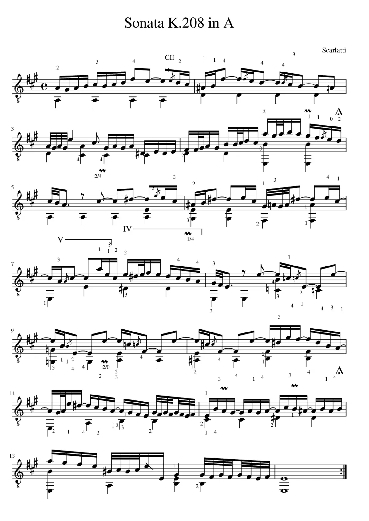 Keyboard Sonata in F minor K.238 - Page 1