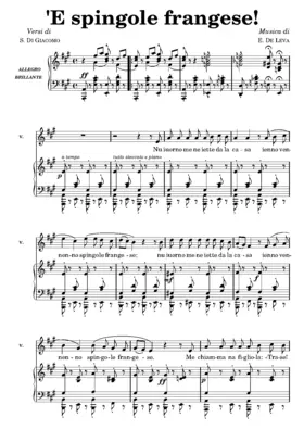 'E spingole frangese!