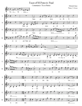 Tu es Petrus (Communio I)