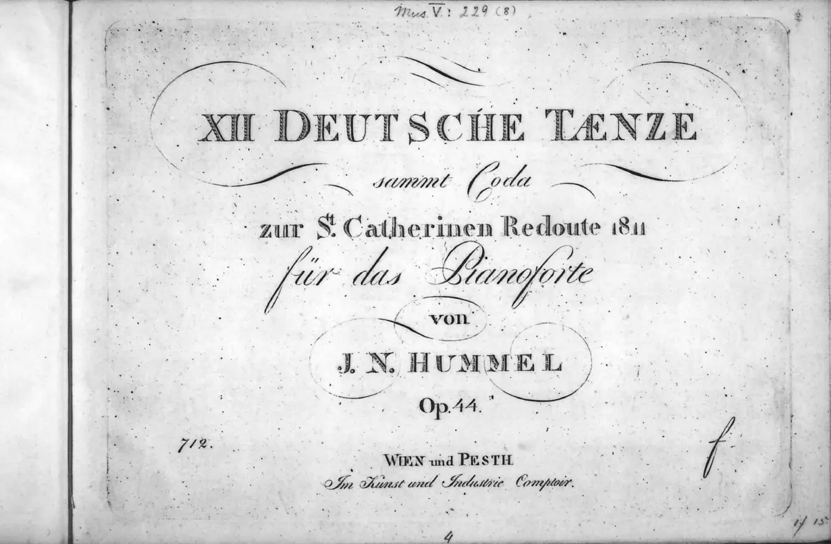 12 Deutsche Tänze - Page 1