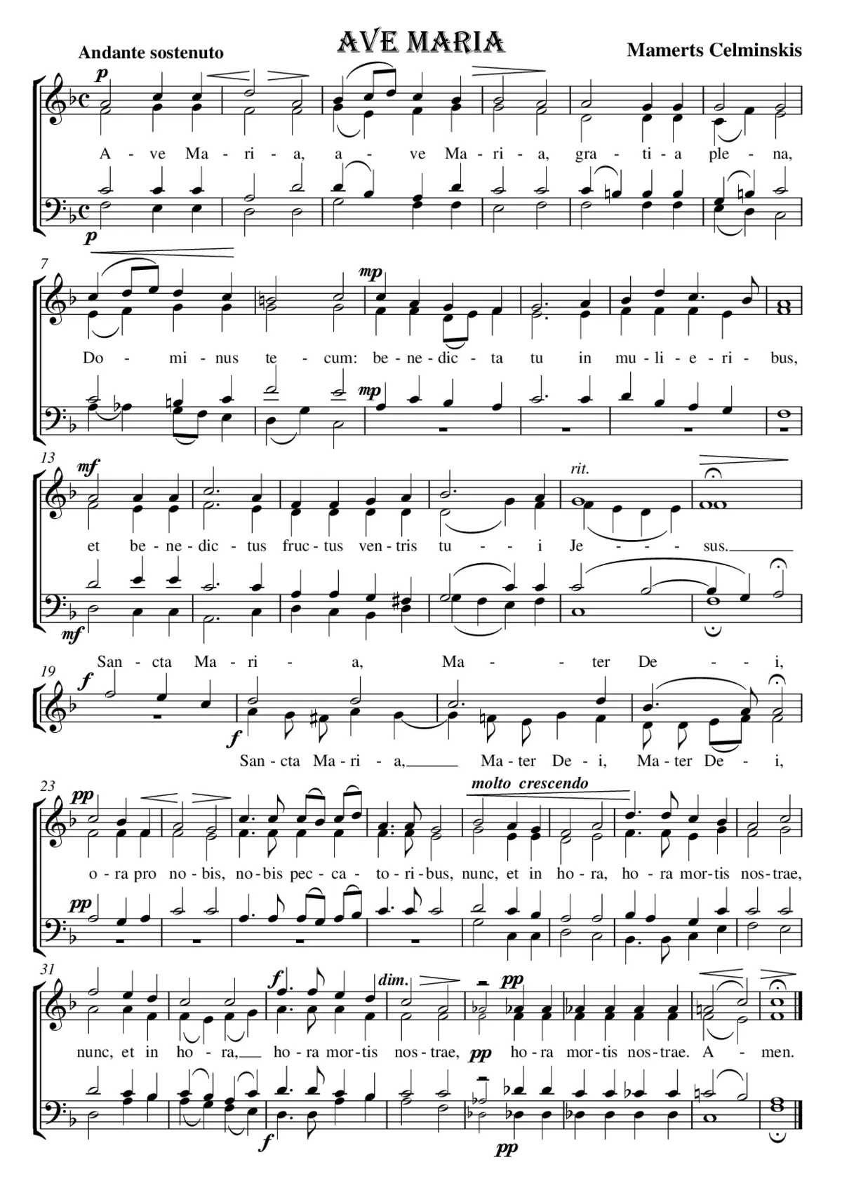 Ave Maria - Page 1