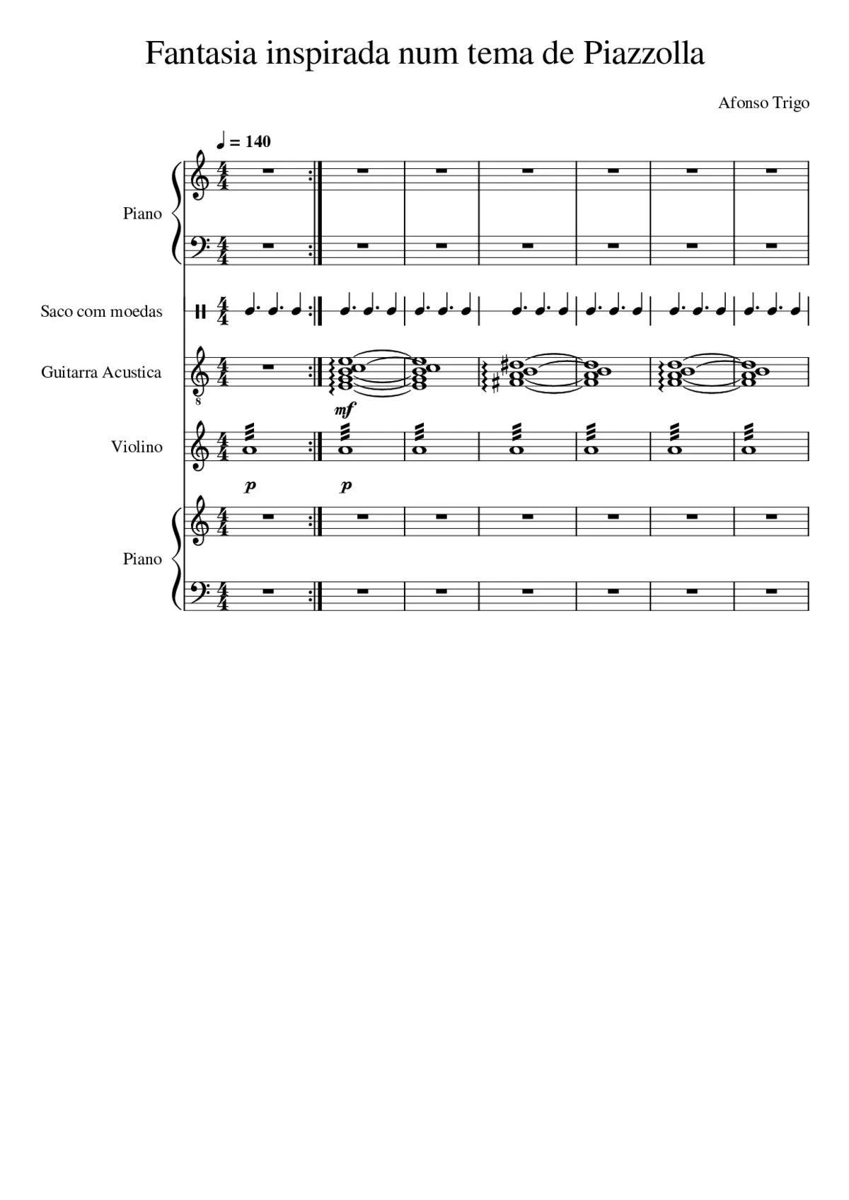 Fantasia inspirada num tema de Piazzolla - Page 1