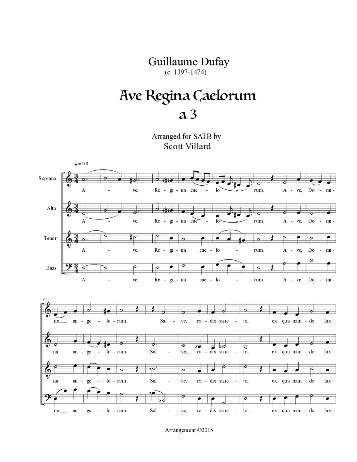 Ave Regina caelorum - Page 1