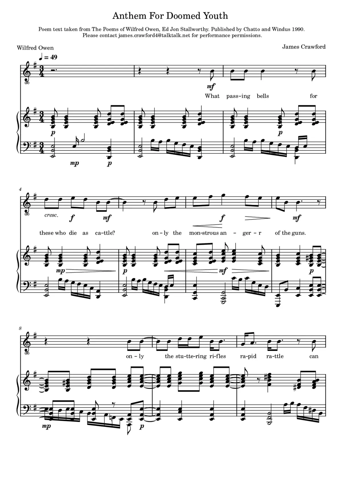 Anthem For Doomed Youth - Page 1