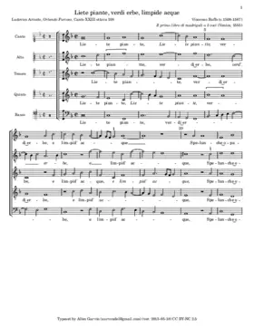 Liete piante, verdi erbe, limpide acque